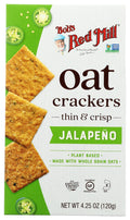 Bob's Red Mill Oat Crackers Jalapeno - 4.25 oz.