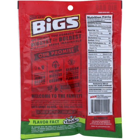Bigs Vlasic Dill Pickle Sunflower Seeds - 5.35 oz