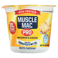 High Protein Muscle Mac Pro Macaroni & Cheese Made With Probiotics & MCT Oil White Cheddar Microwave cup - 3.6 oz | Pantryway