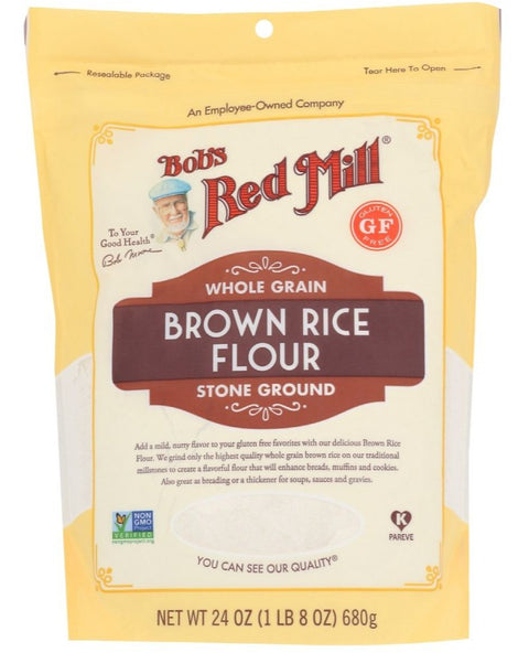Bob's Red Mill Flour Brown Rice - 24 oz | Pantryway