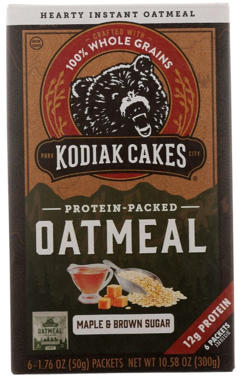 Kodiak Protein Packed Oatmeal Maple Brown Sugar - 10.58 oz | Pantryway