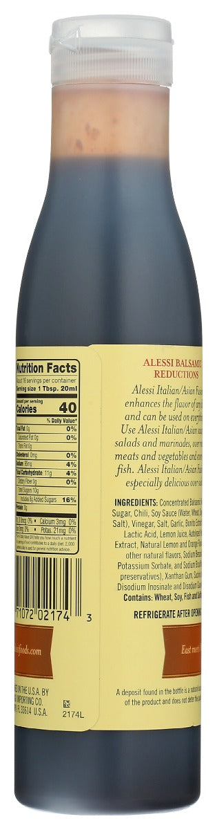 Alessi Balsamic Vinegar Reduction Italian Asian Fusion - 8.5 oz.