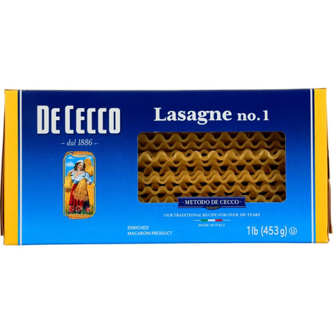 De Cecco Lasagne Pasta - 16 oz | Pantryway