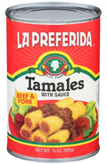La Preferida Beef And Pork Tamales With Sauce - 15 oz | Pantryway