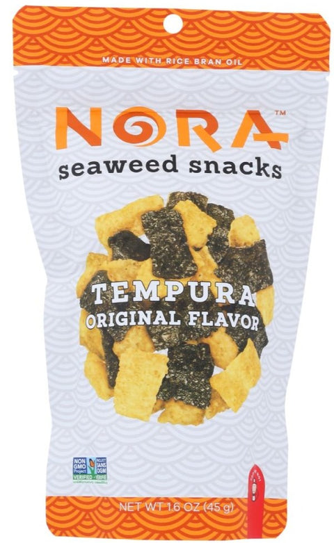 Nora Snacks  Tempura Original Seaweed Snack - 1.6 oz | nora seaweed snacks | seaweed tempura snacks | nora snacks | nora seaweed | nora tempura seaweed snacks | nora seaweed snacks tempura | nora chips | nora seaweed snacks near me | nora seaweed chips | nora tempura | norasnacks | nora snacks seaweed | nora crispy seaweed | Pantryway