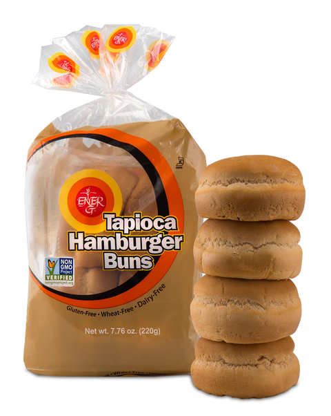 Ener-G Foods Tapioca Hamburger Buns - 7.7 oz.