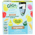 GoGo Squeez Happy Tummiez Organic Apple Pear Yellow Carrot Raspberry - 4 pk | Pantryway