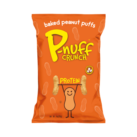 P-nuff Crunch Baked Peanut Puffs Roasted Peanut - 4 oz