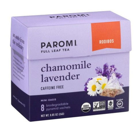 Paromi Full Leaf Tea Chamomile Lavender - 8 ct | Pantryway