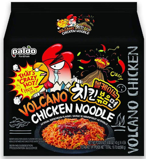 Paldo Ramen Volcano Chicken Noodle Volcano Instant Noodles - 4 Pk | paldo ramen |  Pantryway 