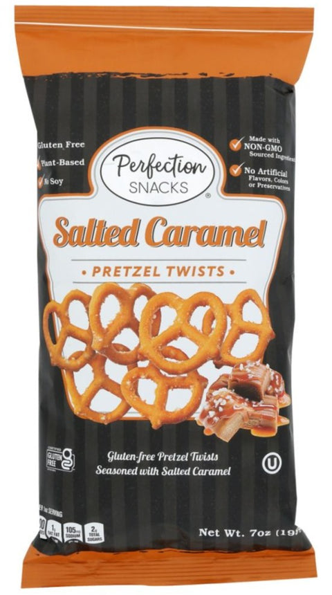 Perfection Snacks Pretzel Twists Salted Caramel - 7 oz | perfection pretzels | perfection snacks pretzels | perfectionsnacks | pretzel perfection snacks | perfection snacks gluten free | perfection snacks twists | Pantryway