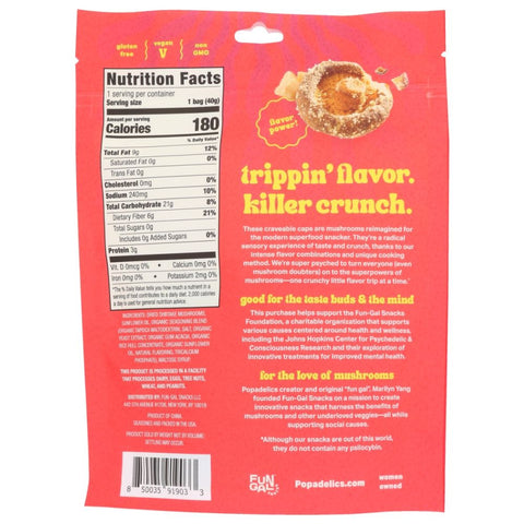 Popadelics Mushroom Chips Trippin Truffle Parm - 1.4 oz