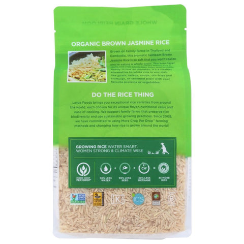 Lotus Foods Organic Brown Jasmine Rice - 30 oz