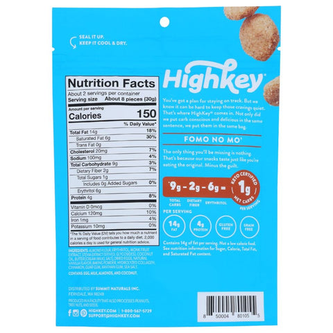 Highkey Snacks Mini Cookies Snickerdoodle - 2 oz