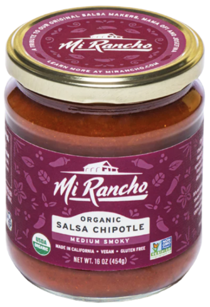 Mi Rancho Salsa Chipotle Organic Medium Spicy - 16 oz | Mi Rancho Salsa | Mi Rancho  | Pantryway