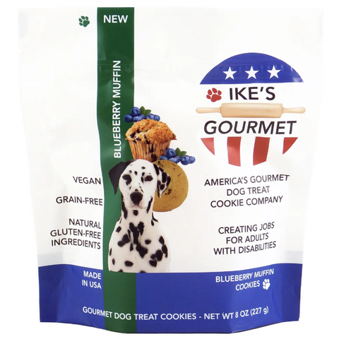 Ike's Gourmet Dog Treat Blueberry Muffin Cookies - 8 oz | Pantryway