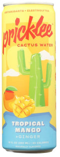 Pricklee Cactus Water Tropical Mango Plus Ginger  - 12 fl oz | Pricklee Cactus Water | pricklee | pricklee shark tank | pricklee cactus water shark tank | shark tank pricklee | cactus water pricklee | Pantryway