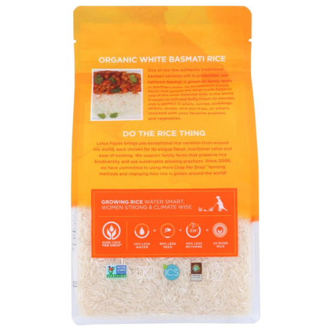 Lotus Foods Regenerative Organic White Basmati Rice - 30 oz