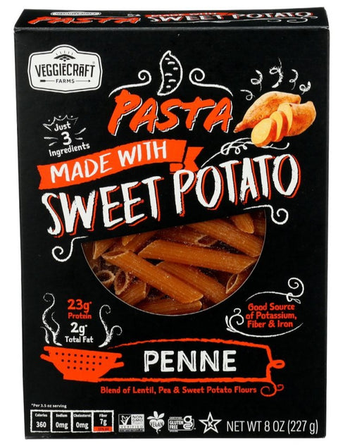 Veggiecraft Penne Pasta Made With Sweet Potato - 8 oz | Pantryway