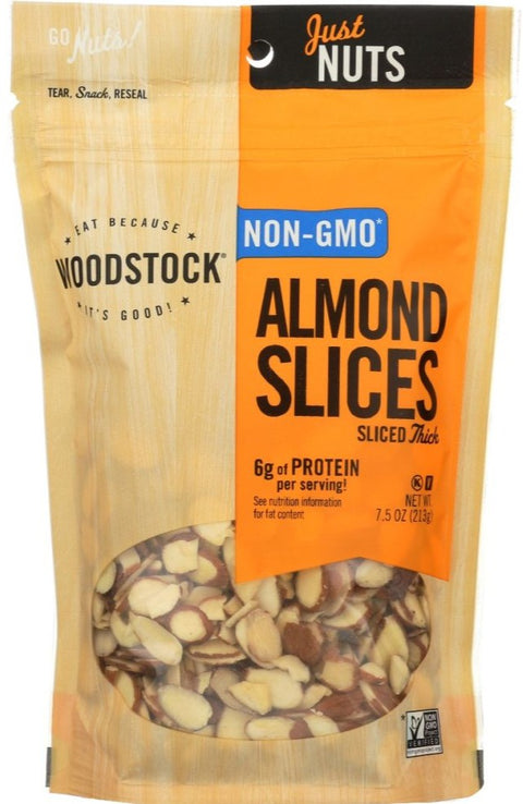 Woodstock Almond Slices - 7.5 oz | Pantryway