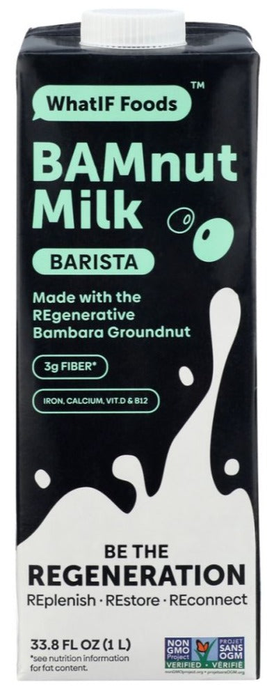 WhatIf Foods Bamnut Milk Barista - 33.8 fl oz | Pantryway