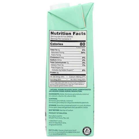 WhatIF Foods Bamnut Milk Airy  - 33.8 fl oz