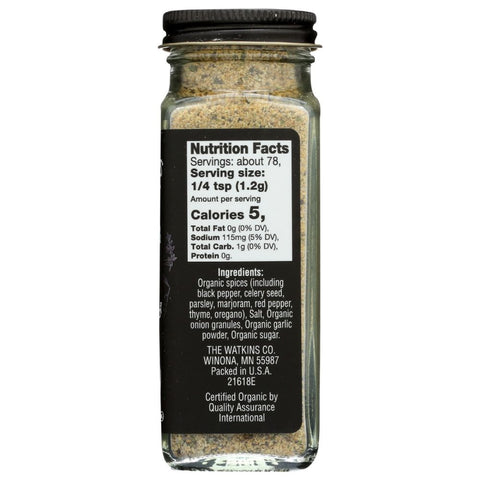 Watkins Organic Seafood Poultry Seasoning - 3.3 oz