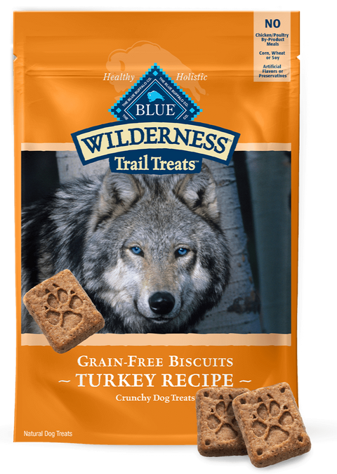 Blue Buffalo Wilderness Trail Treats Dog Treat Turkey Biscuits - 10 oz | Pantryway